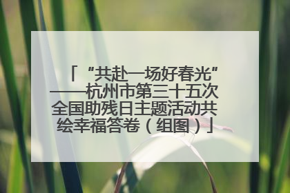 “共赴一场好春光”——杭州市第三十五次全国助残日主题活动共绘幸福答卷（组图）