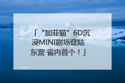 “加菲猫”6D沉浸MINI剧场登陆东营 省内首个！
