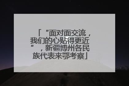 “面对面交流，我们的心贴得更近”，新疆博州各民族代表来鄂考察