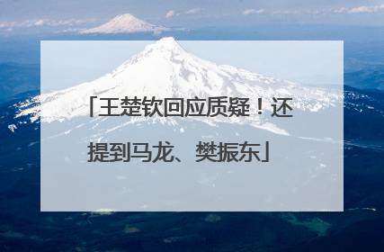 王楚钦回应质疑！还提到马龙、樊振东
