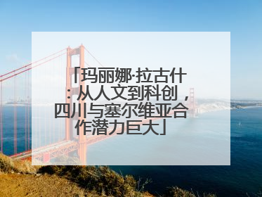 玛丽娜·拉古什：从人文到科创，四川与塞尔维亚合作潜力巨大