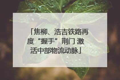 焦柳、浩吉铁路再度“握手”荆门 激活中部物流动脉