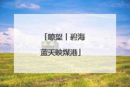 瞭望丨碧海蓝天映煤港