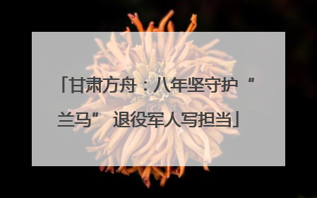甘肃方舟：八年坚守护“兰马” 退役军人写担当