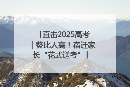 直击2025高考｜葵比人高！宿迁家长“花式送考”