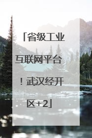 省级工业互联网平台！武汉经开区+2