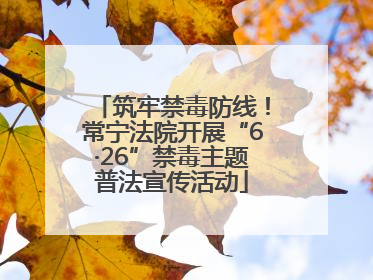 筑牢禁毒防线！常宁法院开展“6·26”禁毒主题普法宣传活动