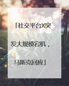 社交平台X突发大规模宕机，马斯克回应
