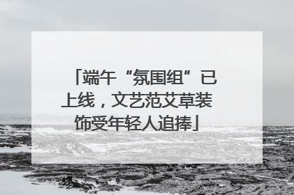 端午“氛围组”已上线，文艺范艾草装饰受年轻人追捧