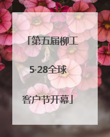 第五届柳工5·28全球客户节开幕