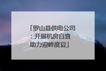罗山县供电公司：开展机房自查 助力迎峰度夏