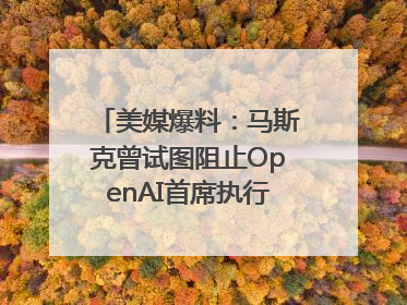 美媒爆料：马斯克曾试图阻止OpenAI首席执行官奥尔特曼在中东的AI交易