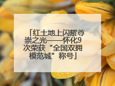 红土地上闪耀尊崇之光——怀化9次荣获“全国双拥模范城”称号