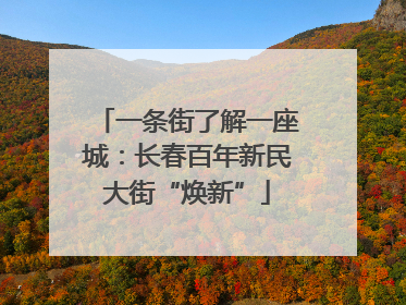 一条街了解一座城：长春百年新民大街“焕新”