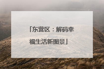 东营区：解码幸福生活新图景