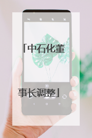 中石化董事长调整