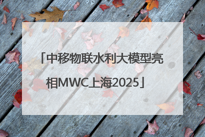中移物联水利大模型亮相MWC上海2025