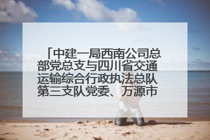 中建一局西南公司总部党总支与四川省交通运输综合行政执法总队第三支队党委、万源市草坝镇莲花院村党支部开展党建联建