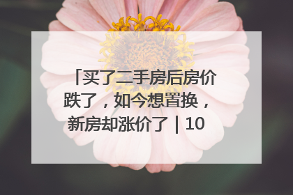 买了二手房后房价跌了，如今想置换，新房却涨价了｜100个买房故事