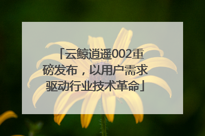 云鲸逍遥002重磅发布，以用户需求驱动行业技术革命