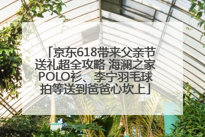 京东618带来父亲节送礼超全攻略 海澜之家POLO衫、李宁羽毛球拍等送到爸爸心坎上