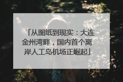 从图纸到现实：大连金州湾畔，国内首个离岸人工岛机场正崛起