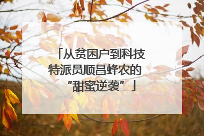从贫困户到科技特派员顺昌蜂农的“甜蜜逆袭”
