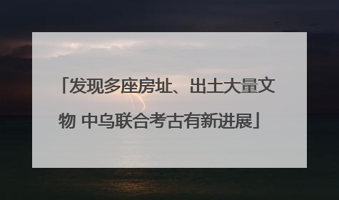 发现多座房址、出土大量文物 中乌联合考古有新进展