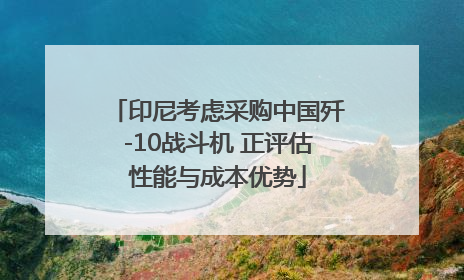 印尼考虑采购中国歼-10战斗机 正评估性能与成本优势