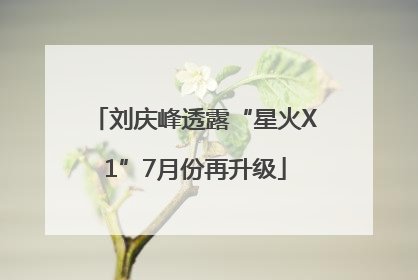 刘庆峰透露“星火X1”7月份再升级