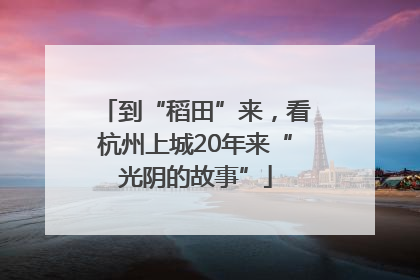 到“稻田”来，看杭州上城20年来“光阴的故事”