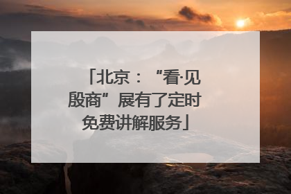 北京：“看·见殷商”展有了定时免费讲解服务