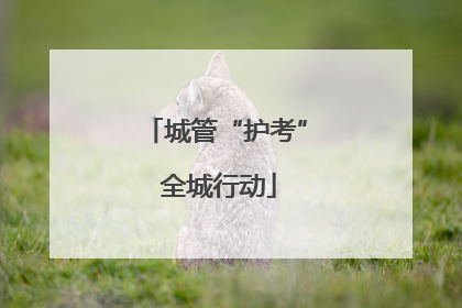 城管“护考” 全城行动