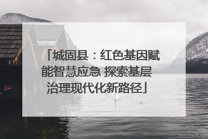 城固县：红色基因赋能智慧应急 探索基层治理现代化新路径