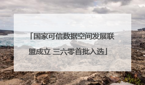 国家可信数据空间发展联盟成立 三六零首批入选
