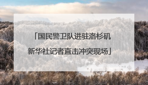 国民警卫队进驻洛杉矶 新华社记者直击冲突现场
