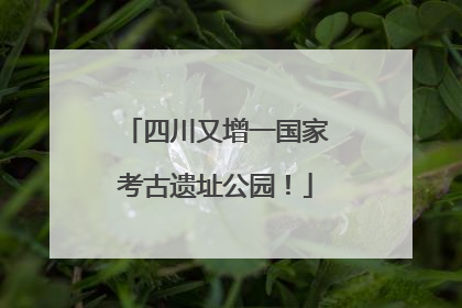 四川又增一国家考古遗址公园！