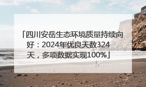 四川安岳生态环境质量持续向好：2024年优良天数324天，多项数据实现100%