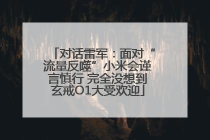 对话雷军：面对“流量反噬”小米会谨言慎行 完全没想到玄戒O1大受欢迎