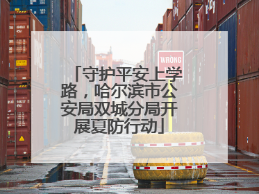 守护平安上学路，哈尔滨市公安局双城分局开展夏防行动