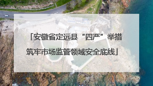 安徽省定远县“四严”举措筑牢市场监管领域安全底线