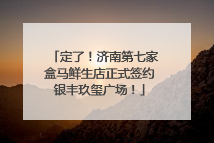 定了！济南第七家盒马鲜生店正式签约银丰玖玺广场！
