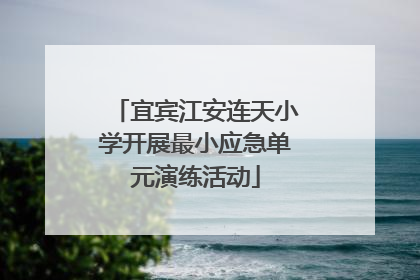 宜宾江安连天小学开展最小应急单元演练活动