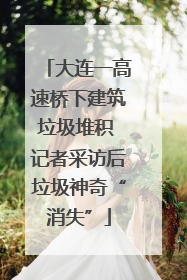 大连一高速桥下建筑垃圾堆积 记者采访后垃圾神奇“消失”