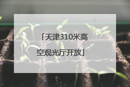天津310米高空观光厅开放