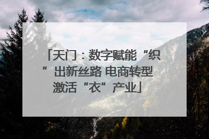 天门：数字赋能“织”出新丝路 电商转型激活“衣”产业