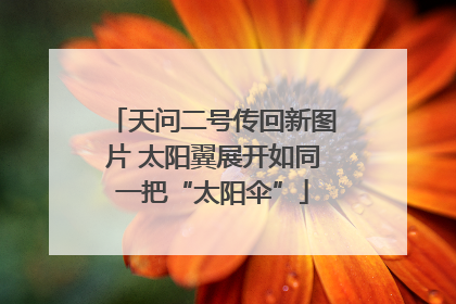 天问二号传回新图片 太阳翼展开如同一把“太阳伞”