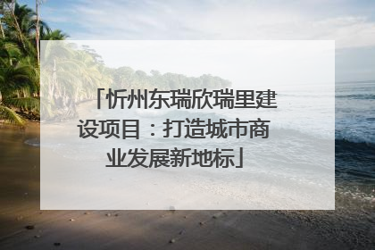 忻州东瑞欣瑞里建设项目：打造城市商业发展新地标