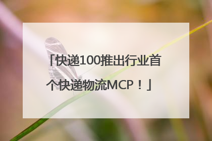 快递100推出行业首个快递物流MCP！