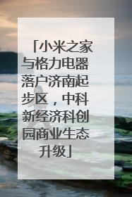 小米之家与格力电器落户济南起步区，中科新经济科创园商业生态升级